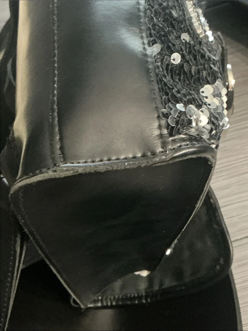 Authentic Dr. Martens designer black & silver Sequin Mini Backpack